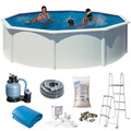 Gre poolpakke Ø460 cm 17450 liter hvid - Swim & Fun